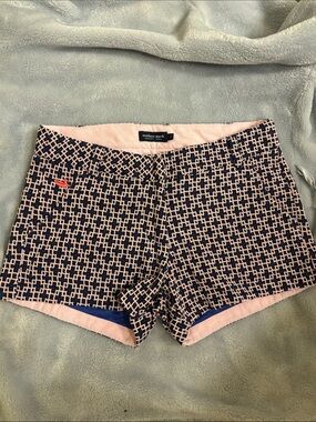 Southern Marsh Pink & Navy Geometric Bike Shorts